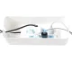 Kabeļu un pagarinātāju organizators, 32 cm, balts