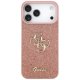 Guess Fixed Glitter Big 4G Phone Case Cover iPhone 17 Pro Max - Pink