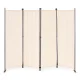 Folding Outdoor Privacy Screen 4 Panel 167x216 cm MultiGarden, beige