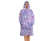 Теплая толстовка-плед Oversize XXL 2в1 с капюшоном, светится в темноте,...