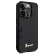 Guess iPhone 14 Pro vāciņš Sequin Script Metal, melns
