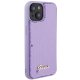 Чехол Guess для iPhone 15 Sequin Script Metal, фиолетовый