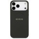 Guess iPhone 17 Pro Max vāciņš Grained Ring MagSafe, melns