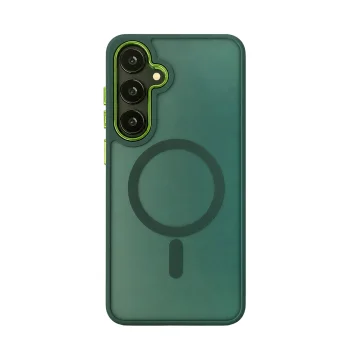 Чехол Wozinsky Fashion Case с MagSafe для Samsung Galaxy S24 FE, зеленый