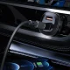 Acefast 66W auto lādētājs ar 2x USB-C un 1x USB portu, melns