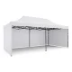 Plonos Garden Pavilion with 3 Walls 3x6m White