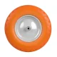 Humberg Tubeless Wheelbarrow Wheel 4.00-8, Orange & White – Durable Puncture-Proof