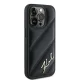 Karl Lagerfeld iPhone 15 Pro Max vāciņš Diagonal Quilted Script, melns