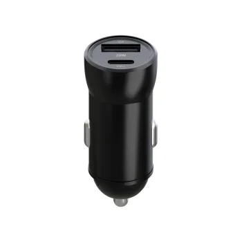 Maxlife MXCC-04 automašīnas lādētājs 20W USB-C / USB-A, melns