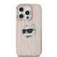 Karl Lagerfeld iPhone 14 Pro Case IML Choupette Head & Monogram, Pink