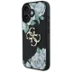 Чехол Guess Grained Roses Big 4G logo для iPhone 16, черный