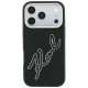 Чехол Karl Lagerfeld Smooth Big Resin Signature Logo для iPhone 18 Pro / 17 Pro, черный
