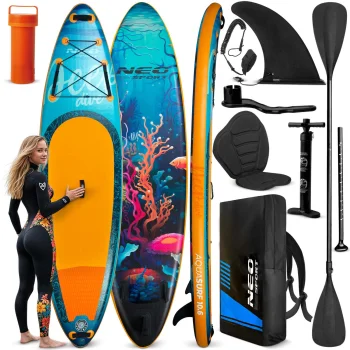 Piepūšamais SUP Dēlis, Neo-Sport Aquasurf 170204, 320x84x15 cm