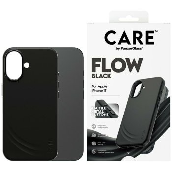 CARE by PanzerGlass Feature FLOW MagSafe vāciņš iPhone 17 - Melns | Phone Case Cover Black