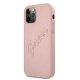 Guess iPhone 12 / 12 Pro Case Saffiano Vintage Script, Pink