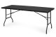 Saliekamais ēdināšanas galds 180 cm koferis MultiGarden, melns