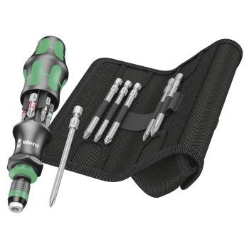 Uzgaļu komplekts Wera Kraftform Kompakt 20 Tool Finder 2, 13 gab., zaļš/melns