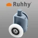 Нижний ролик для душевой кабины Ruhhy, 23 мм