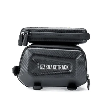 Snake Track ST04 trīskāršā velosipēda rāmja soma, melna