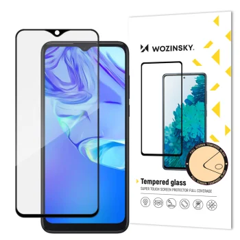 Wozinsky Full Glue aizsargstikls TCL 305 ekrānam ar rāmi, melns
