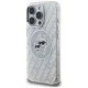 Karl Lagerfeld IML Glitter Karl & Choupette MagSafe Case for iPhone 16 Pro Max, Gray