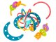 Sensory Rattle and Teether for Babies, Turquoise