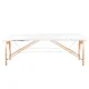 Складной стол, кушетка для массажа WOOD COMFORT 2 секции, белый