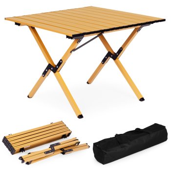 MultiGarden Folding Camping Table 60x60 cm with Bag