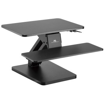 Maclean MC-882 Galda statīvs monitoram un tastatūrai, melns