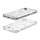 Apple iPhone 15 Plus 6.7\'\' UAG Plyo MagSafe Hard Case Cover, Transparent and White | Telefona Maciņš Vāciņš...