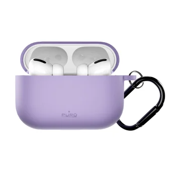Puro Icon AirPods Pro 3 maciņš ar karabīni, violets