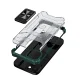 Бронированный чехол Crystal Ring Case для iPhone 13 mini, зеленый