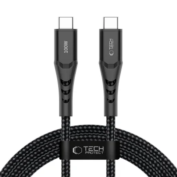 Кабель Tech-Protect Ultraboost UB11T USB-C - USB-C 100W 200 см, черный