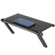 Regulējams plaukts televizoram vai monitoram, 32,5 x 16 cm, melns