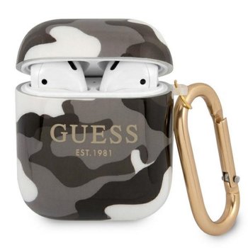 Guess Чехол для AirPods Camouflage Черный