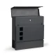 Почтовый ящик Modernhome HPB932-8 с отделением для газет, оцинкованная...