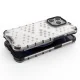 Vāciņš iPhone 13 Pro Honeycomb Case ar TPU rāmi, zaļš