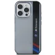 BMW iPhone 16 Pro Case Motorsport IML Vertical Stripe, Gray