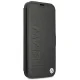 Кожаный чехол-книжка BMW Signature для iPhone 13 mini, черный