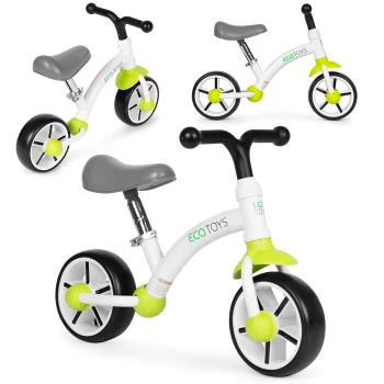 Беговел Ecotoys с колесами EVA, зеленый
