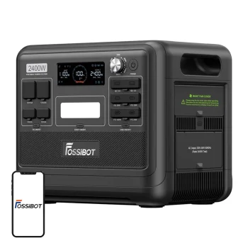 Зарядная станция Fossibot F2400BL 2400W 2048Wh, Черная