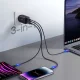 Joyroom GaN Wall Charger 65W USB-A & 2x USB-C + Charging Data Cable 100W, Black | Uzlādes Ierīce Lādētājs Adpaters...