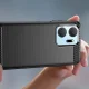 Carbon Case vāciņš tālrunim Honor Play 40 Plus / Honor X7a, melns