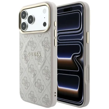 Guess Embossed 4G Classic MagSafe vāciņš iPhone 17 / 18 Pro Max, rozā