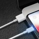 Dudao USB / Apple Iphone Lightning Data Charging Cable, 3A 1m, White | Ātrās Uzlādes Lādētājvads Datu Pārraides...