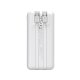 Внешний аккумулятор Wozinsky WFC-15W 20000mAh 22.5W с кабелями, Белый