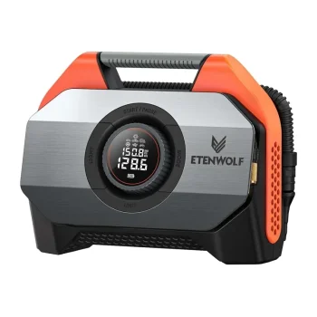 Auto kompresors Etenwolf S6, 11.03 bar, 19 200 mAh, oranžs
