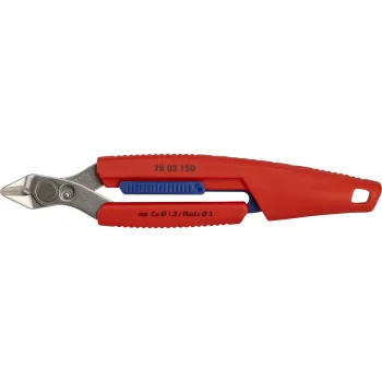Прецизионные кусачки Knipex Slim Knips INOX 78 03 150 с кобурой, красные