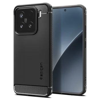 Xiaomi 15 Spigen Rugged Armor Case Cover, Black | Telefona Maciņš Vāks Apvalks Bampers