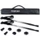 Neo-Sport NS-381 teleskopiskās trekinga nūjas 65-135 cm, melnas